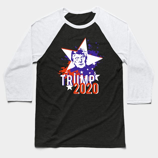 Donald Trump 2020 Baseball T-Shirt by victoriashel